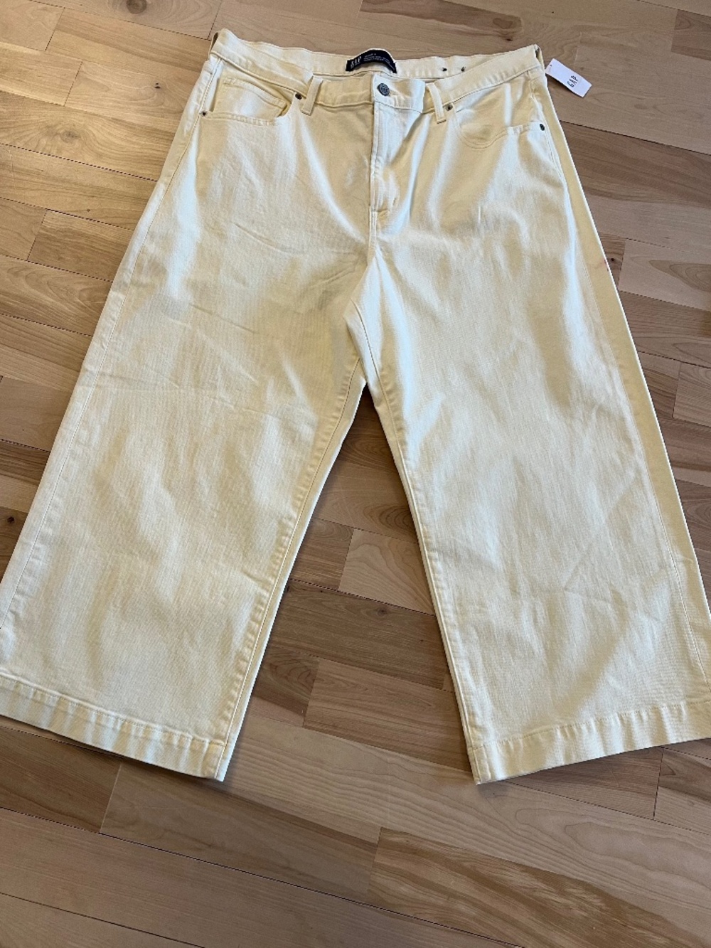 GAP pale yellow jeans